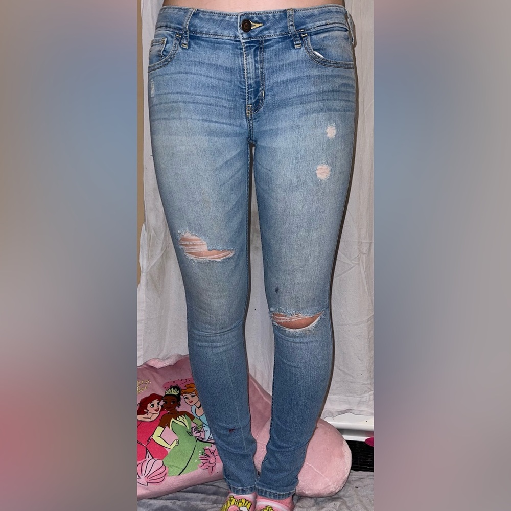 Y2K Hollister Ripped skinny jeans